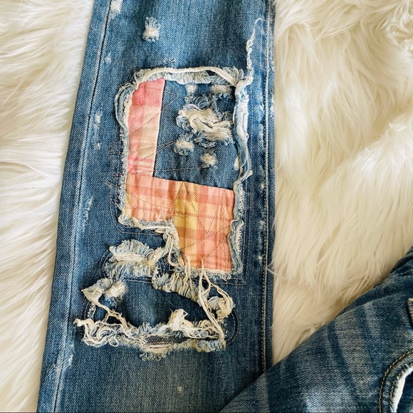 Free People Patchwork Jeans Size 25 - Picture 8 of 13